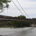 Como cruzar el Rio Fuerte, Puente Colgante en La Galera en El Fuerte