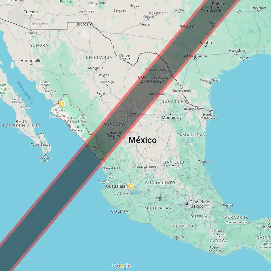 Eclipse en Sinaloa 2024