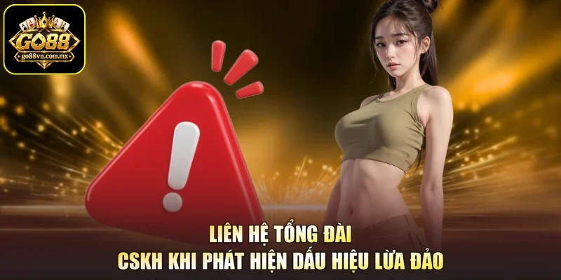 Liên hệ tổng đài CSKH khi phát hiện dấu hiệu lừa đảo